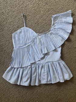 Zara One-Shoulder Peplum Top (Size S) - LOCAL MEETUP ONLY
