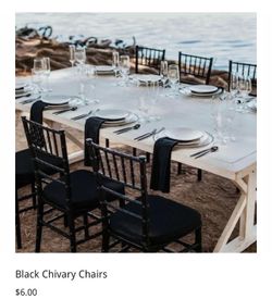 100 Black Wooden Chiavary Chairs 