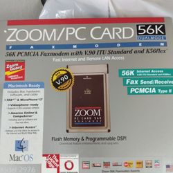 BRAND NEW - ZOOM PC CARD $5.