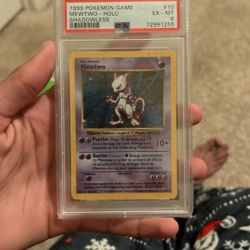 1999 Pokémon Game Mewtwo Holo Shadowless