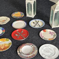 Plates, Silverware And Alter Decor