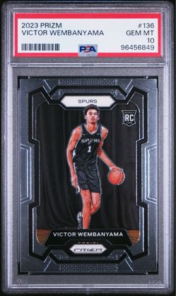 PSA 10 2023 PANINI PRIZM #136 VICTOR WEMBANYAMA