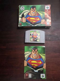 Nintendo N64 Superman Complete in Box CIB Video Game