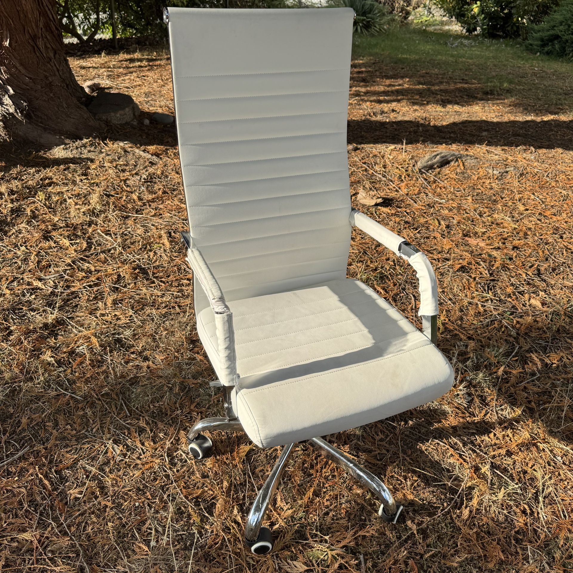 White Office Chair – $30 OBO (West Seattle)
