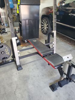 Bench and weights