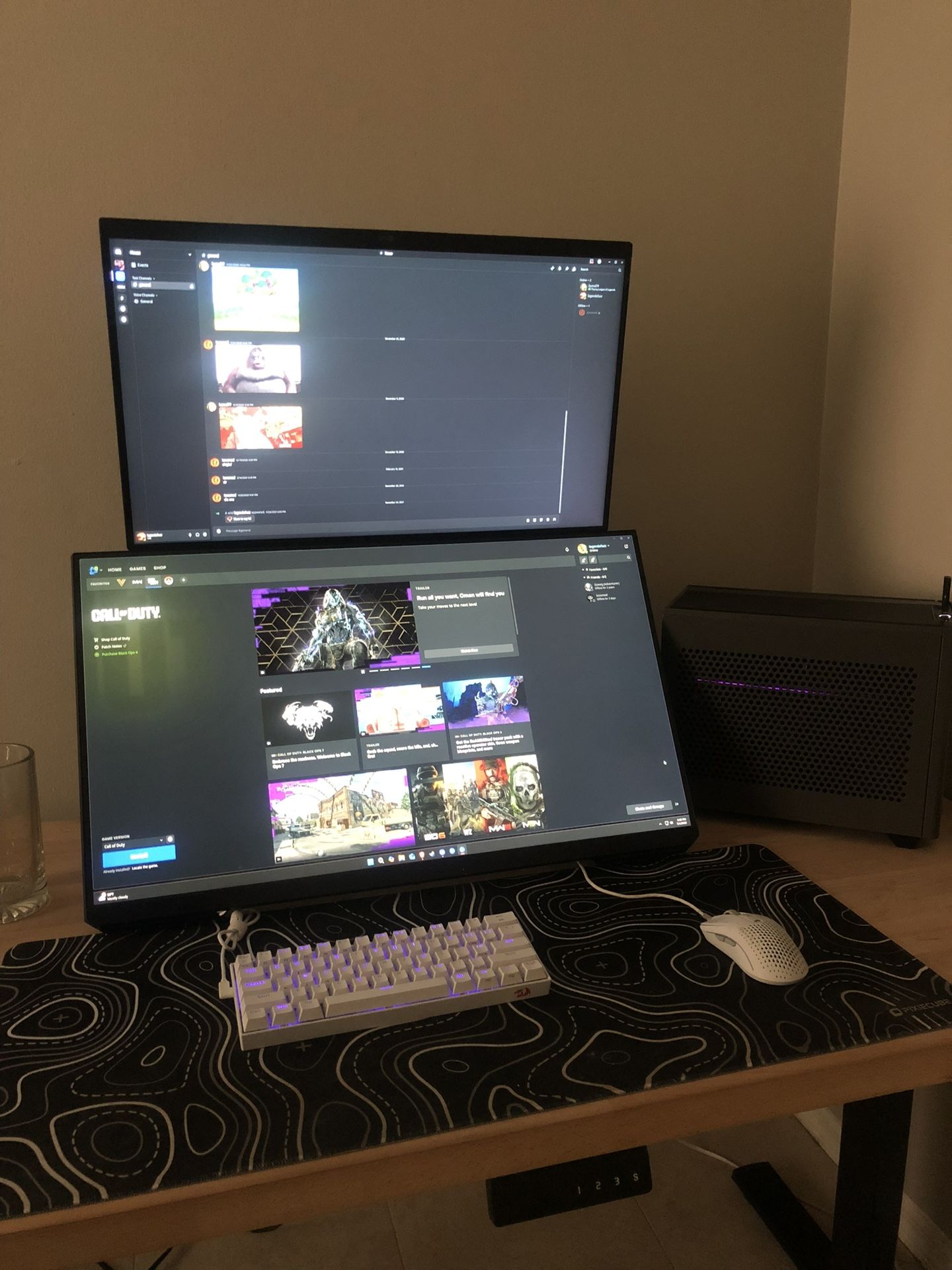Gaming PC + Dual Monitors