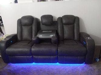 L.E.D lights Living room set with built in speakers