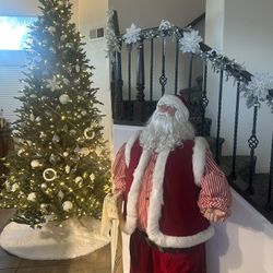 Vintage Lifelike Santa Christmas Decoration