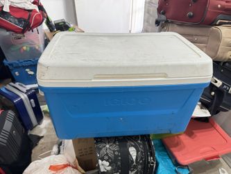 Igloos 48-Quart Hard-Sided Ice Chest Cooler with Swing-Up Handles, Quick-Access & Ultratherm Insulation for Camping, Tailgating, Beach & Outdoor Adven