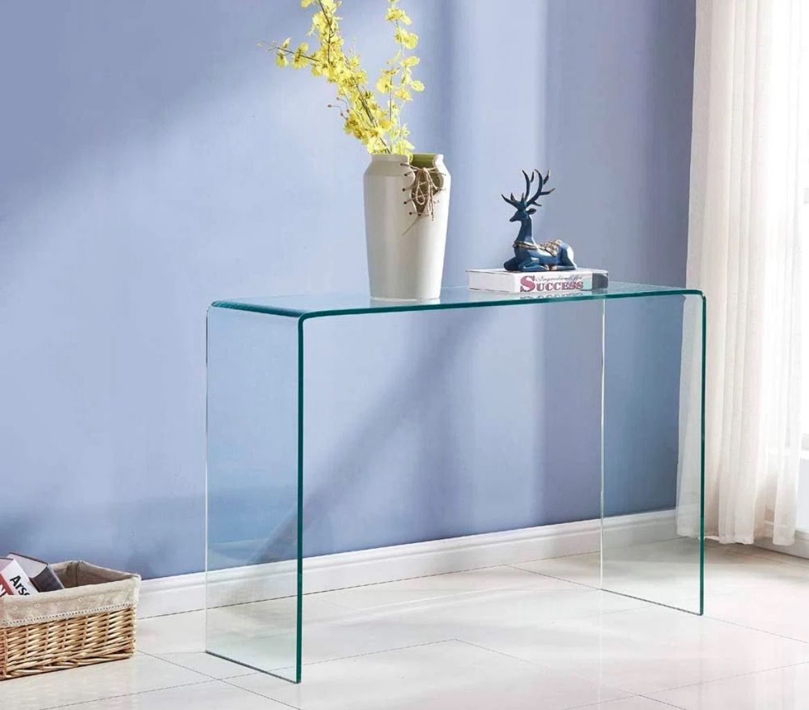 Tempered Glass Console Table