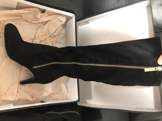 Bcbg black suede heel boots size 7M~worn once