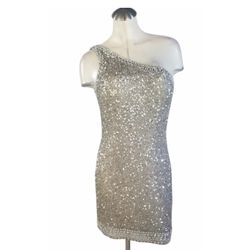 Camille la Vie Size 10 One Shoulder Sequin Cocktail Dress