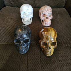 Real Crystal Skulls (not resin) 5 inch. 