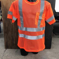Safety T-shirt Air Mesh To Control Climate At Hot And Sweating Days