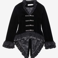 H&R Velvet Lace Up Brocade Jacket