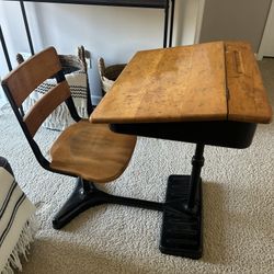 Vintage School Desk