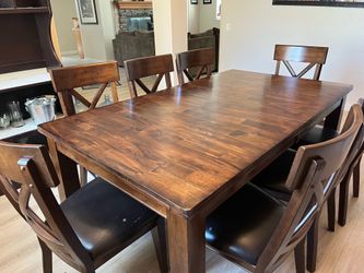 Table and 6 chairs
