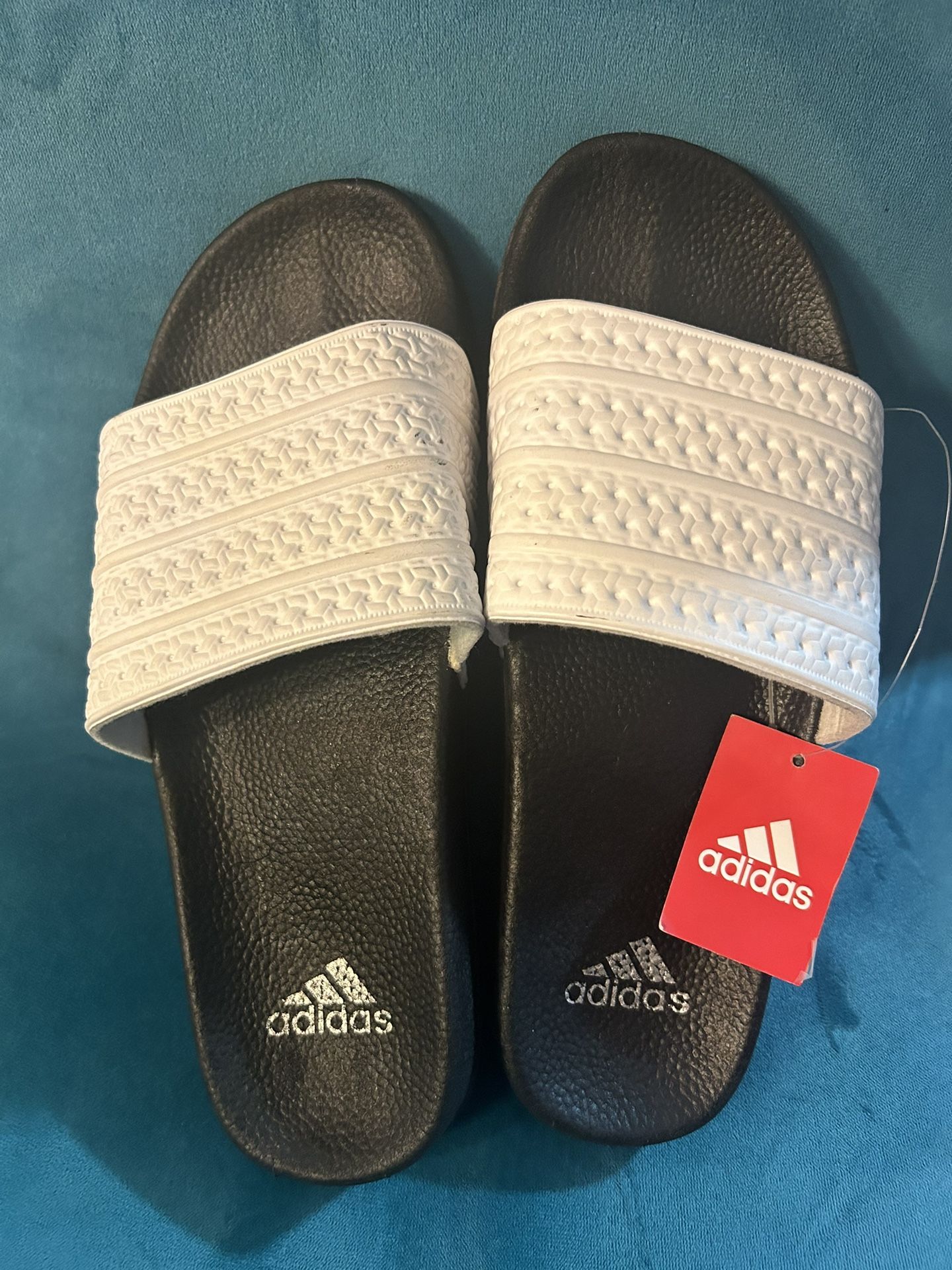 Adidas Slides White Brand New Sz 8