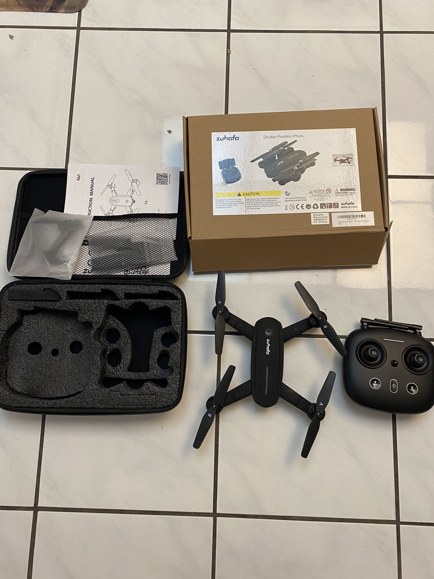 Foldable Drone with 1080P HD Camera, Zuhafa T4,WiFi FPV Drone