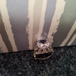 Jewelry Ring.  Clear Fake Crystal Ring