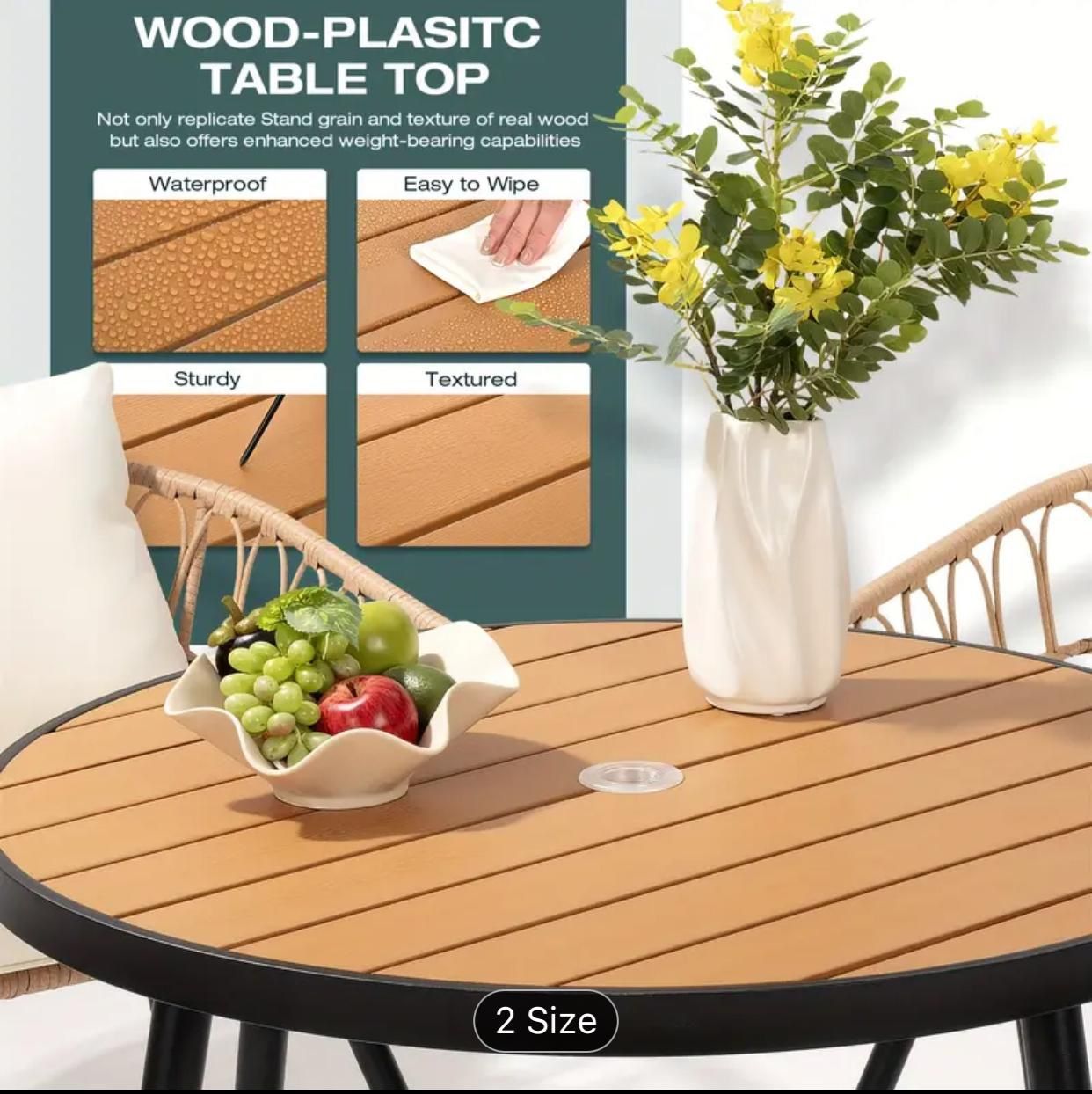 Brand new unopened in box outdoor dining set with chairs