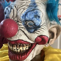 6ft Scary Halloween Clown Static Prop