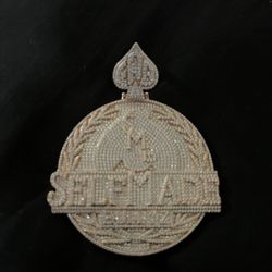 ROSE GOLD OVER REAL S925 Silver MOISSANITE CUSTOM PENDANT