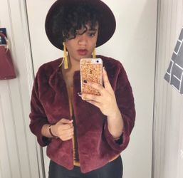 Piazza Del Tempio Faux Fur Cropped Jacket