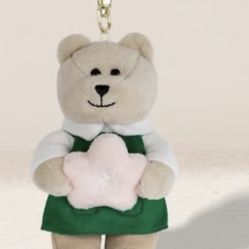 NEW 2026 Starbucks Cherry Blossom Bearista Keychain