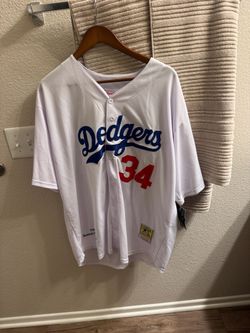Mitchell & Ness Dodgers #34 Baseball Jersey