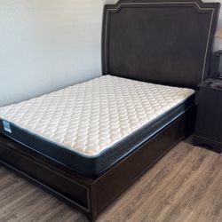 Queen Bed and Mattress 