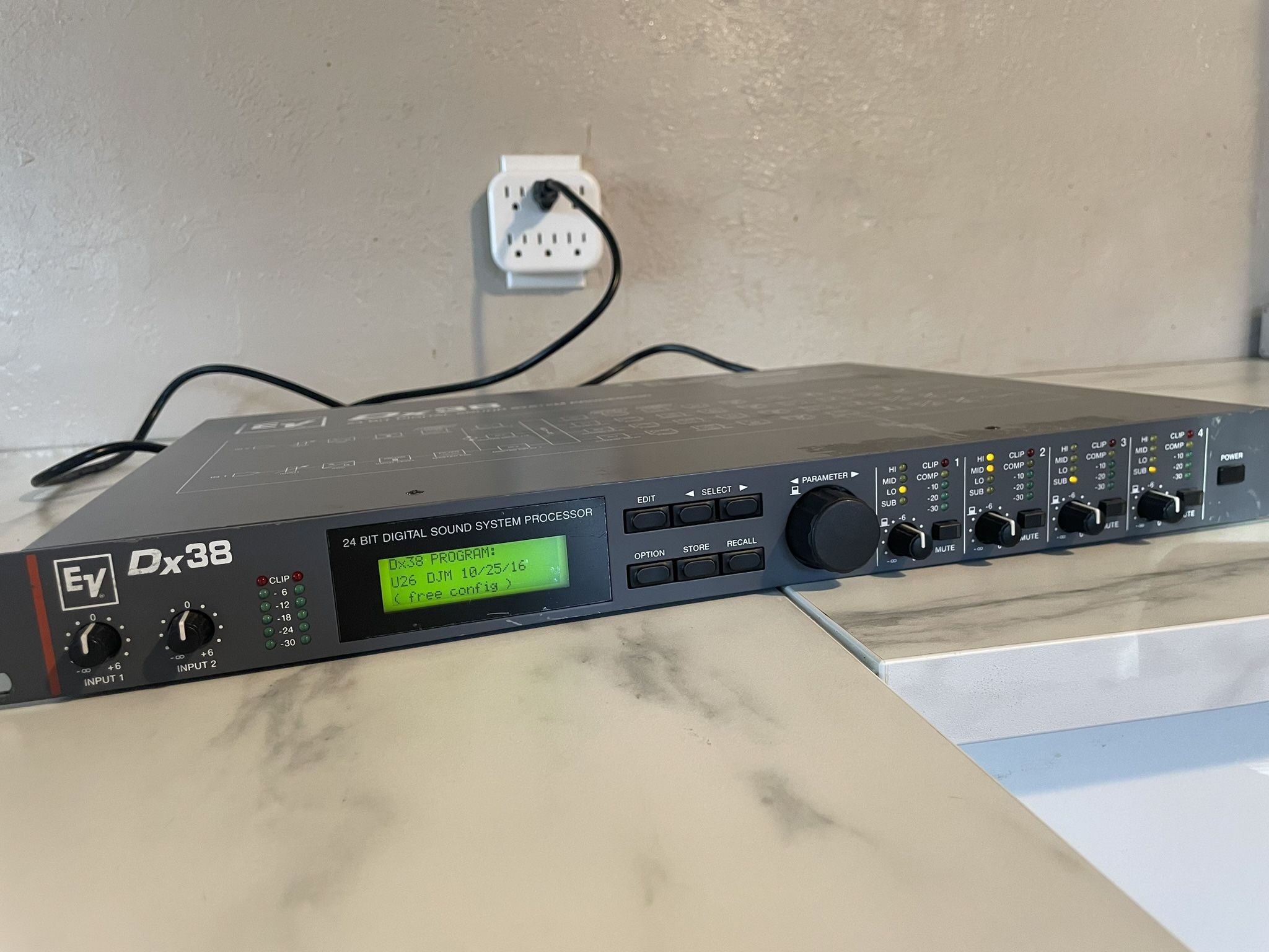 ev dx38 24bit digital sound system processor