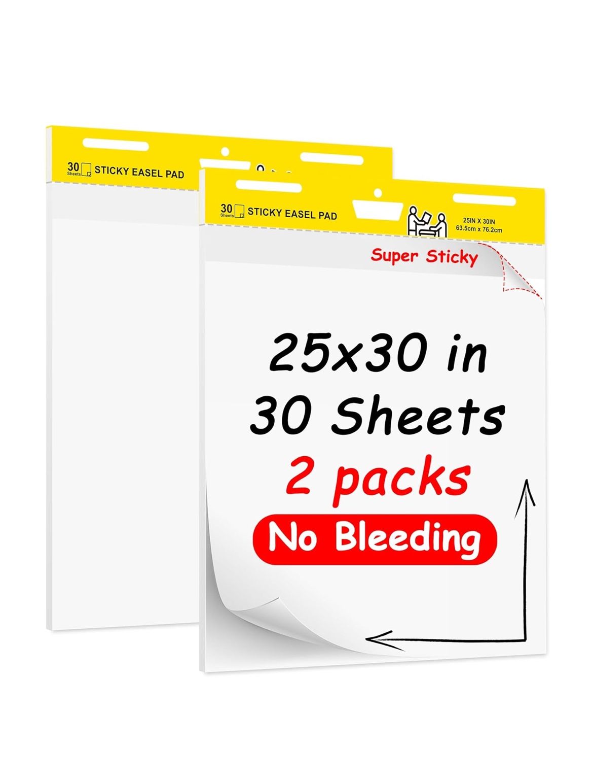 Super Sticky Easel Pad,25 in x 30 in
