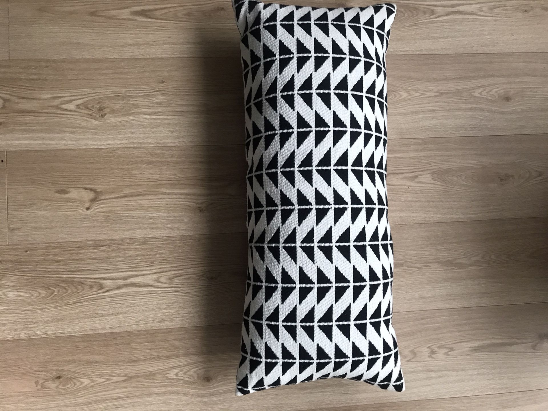 Decorative Pouf and lumbar pillow