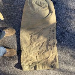 Vintage army duffel bag