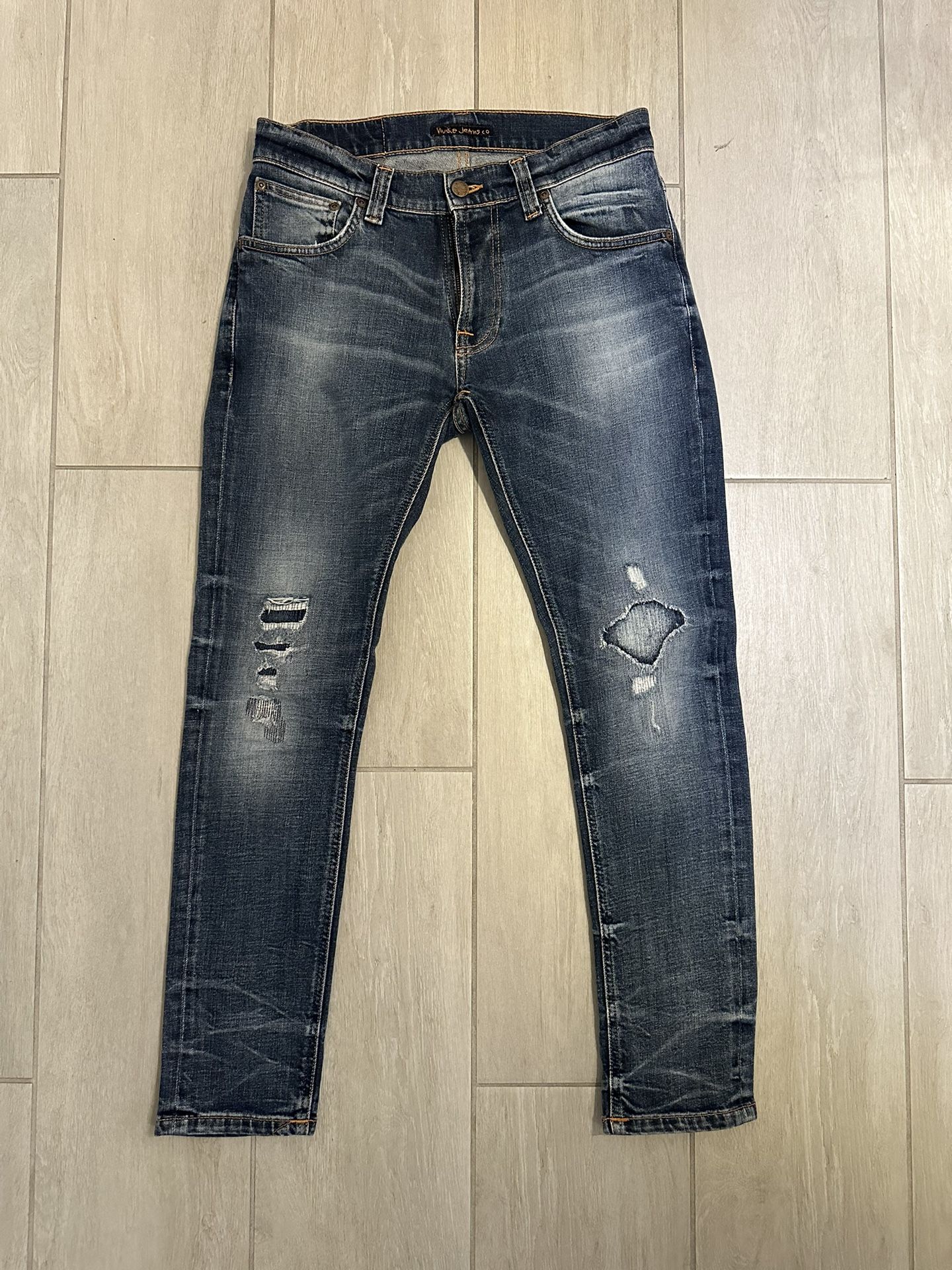 Nudie Jeans Tight Terry Worn Repaired W30 L28