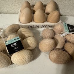 wood eggs 🥚 