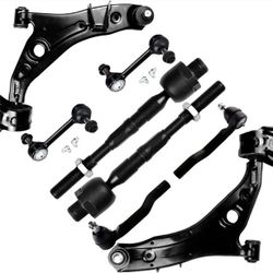 ASAPE 8 PCS Control Arm Ball Joint Tie Rod End Sway Bar End Link Suspension Kit Fit for 2007-2014 for Ford Edge