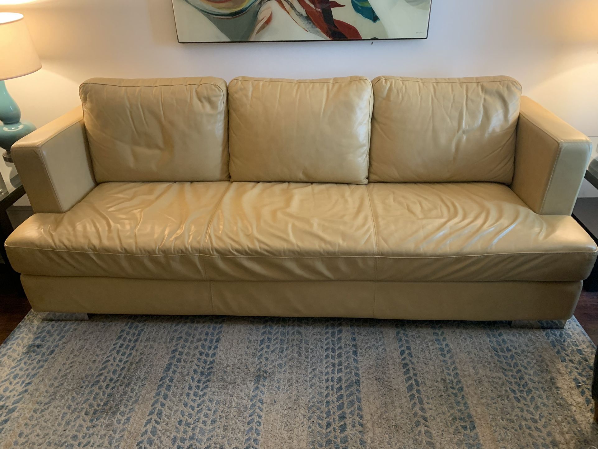 Leather Couch $350