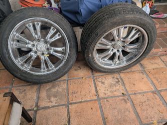 A set of 4  , 20inch  tires and wheels