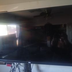 55in LG TV with Sound Bar and Roku