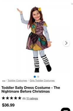Toddler Sally Halloween costume size 5-6