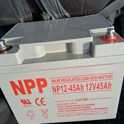 12 V 45ah Valve Regulated Lead-Acid Battery 