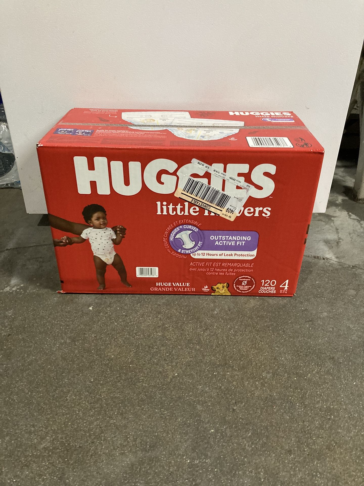 HUGGIES SIZE 4 120 pañales
