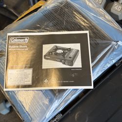 Coleman Portable Butane Stove — With Carry Case