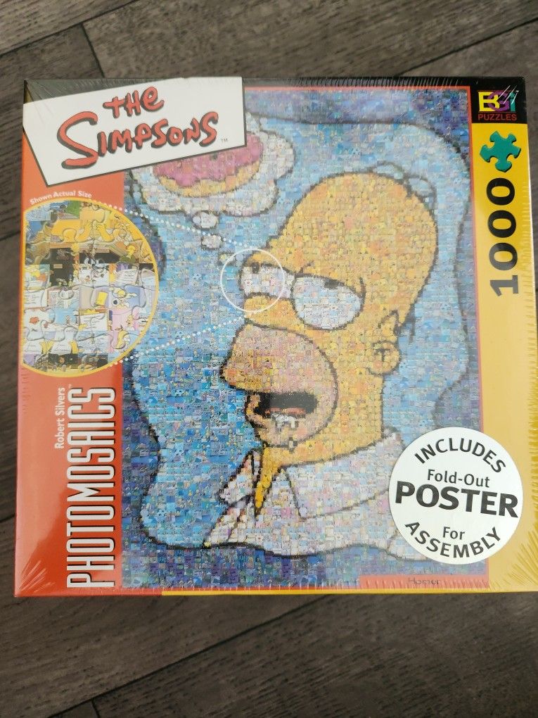 Simpsons Photomosaics 1000 Piece Puzzle