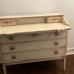 Antique Wood Refinished Desk