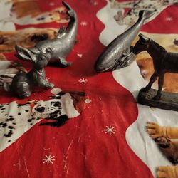 Pewter Figurines Bouvier Donahue Ent Set of  Animals vintage 