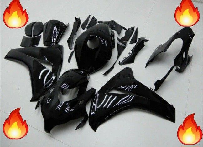 2008-2011 Honda CBR1000RR NEW ALL BLACK FAIRING SET