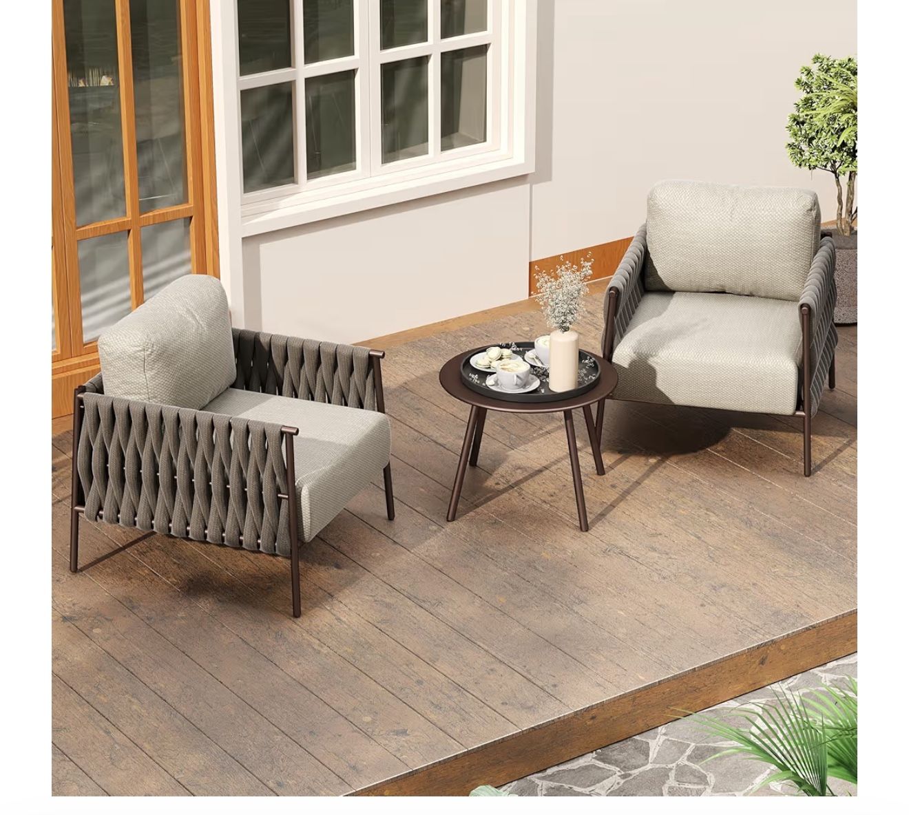 Patio Set 3 Pieces